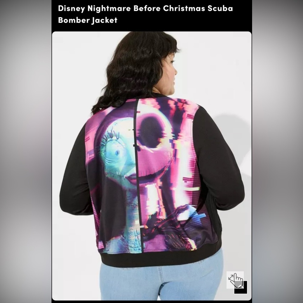 New! Disney Nightmare Before Christmas Scuba Bomber Jacket